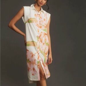 Anthropologie Maeve The Lilian Button-Down Midi Dress Size Medium